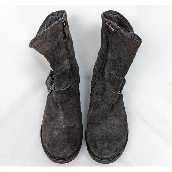 Alberto Fermani Brown Suede Leather Moto Motorcycle Riding Boots sz. US 8 EU 38 - Picture 4 of 16